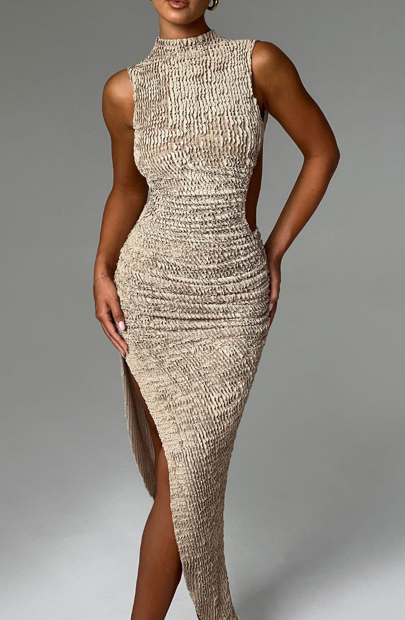 CAPRI MIDI DRESS – Beige
